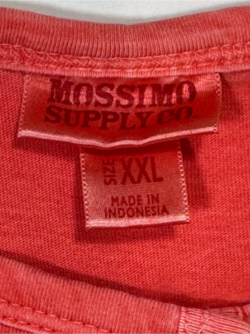 Mossimo Women’s XXL Thermal Henley Top Coral 100% Cotton - Picture 4 of 13